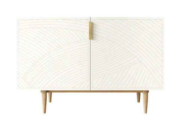 Line chest of drawers with 2 doors