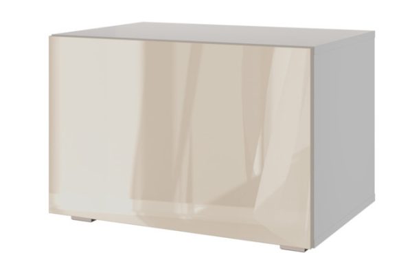 Cabinet Oscar Amika 60x40 with door, white / cashmere gloss