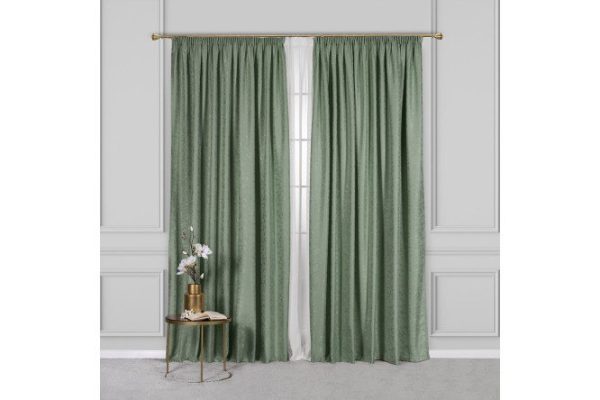 Gordian ribbon curtain 220x270 cm, green