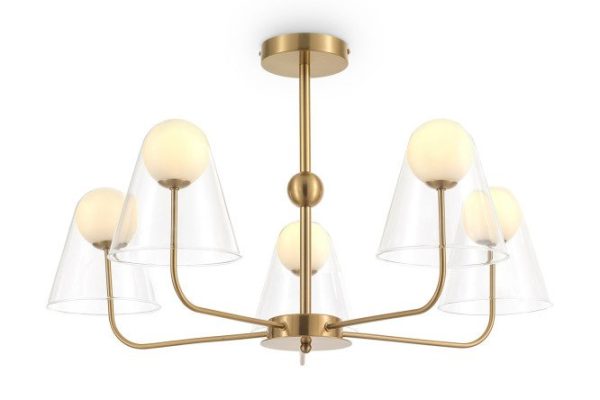 Hanging lamp FREYA Modern Doublety 15 sq.m., 41x58x41 cm, G9