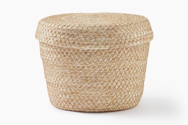 Basket with lid 2029-BG S 20x15x20 cm