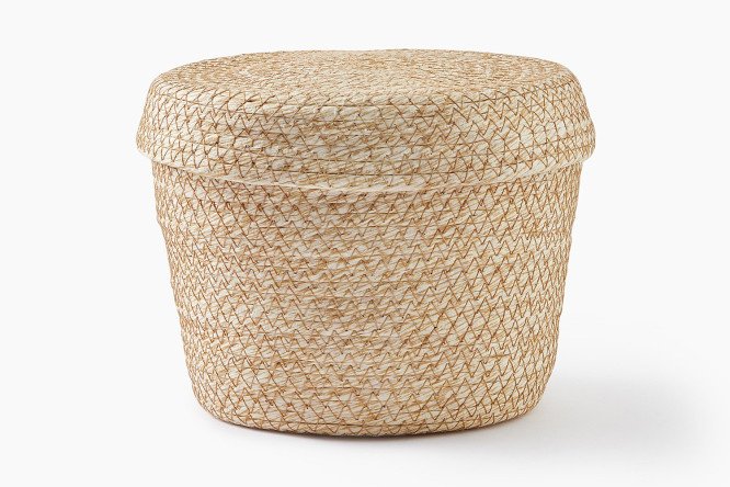 Basket with lid 2029-BG S 20x15x20 cm