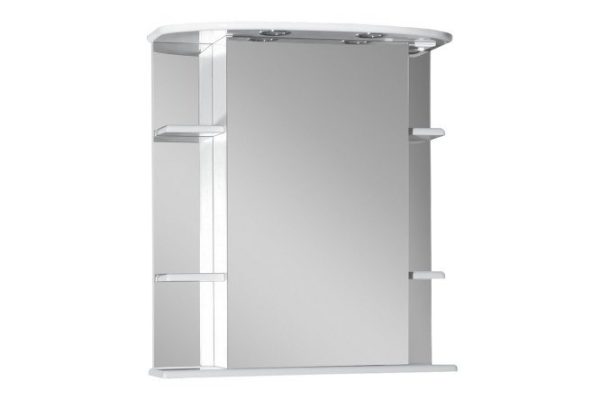 Mirror-cabinet Magnolia 65 E-Mag04065-01SvL with LED backlighting 65x72x25 cm, Left