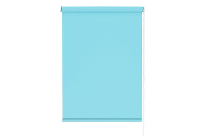 Roller blind Light color turquoise, 45x160 cm