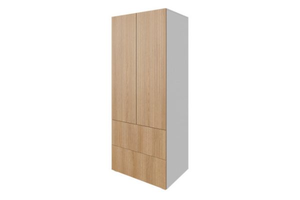 Wardrobe with 2 drawers Oscar Amelie 80x194x55 cm