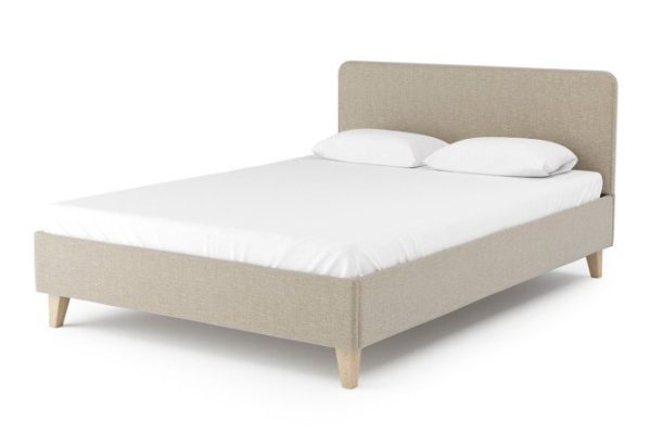 Bed without lifting mechanism Scandi beige 140x200 cm