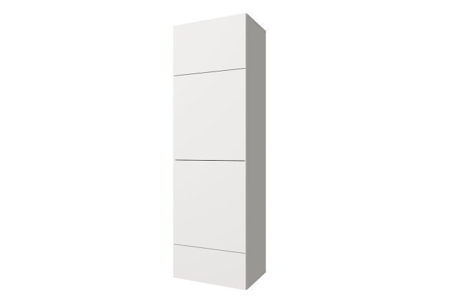 Wardrobe with 2 drawers and 2 doors Oscar 60x192 with push to open, white