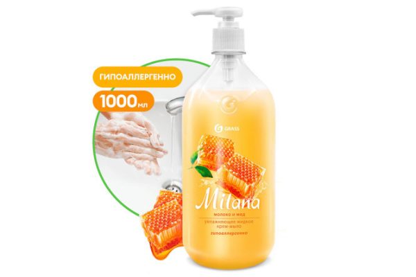 Liquid cream soap GRASS Milana 1000 ml