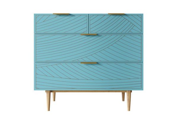 Line chest of drawers with 4 drawers