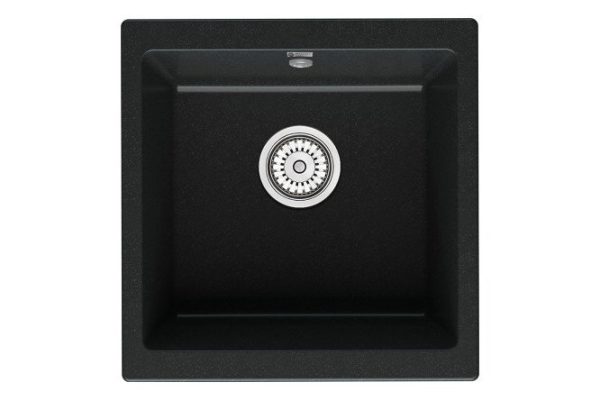 Kitchen sink POINT Batu 45 PN3008B, black 46x45x22 cm