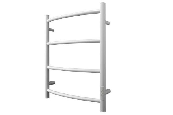 Electric heated towel rail Athena P4, white PN04856W 53.2x60x9.2 cm
