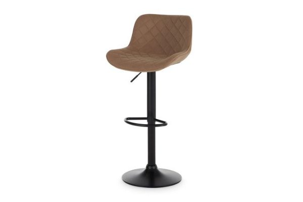 ybvk1xezefot53jf1h0f5a4i6g4bxvoj.jpg Bar stool Norton 49x84x48 cm, upholstery color light brown, legs black