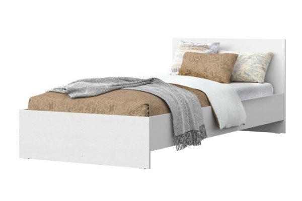 Capri bed white textured 160x200 cm