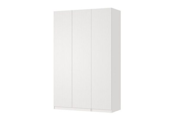 Wardrobe 3-door Oscar Amelie 150x236x59.6, white, talc