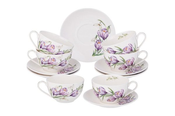 Tea set Lefard Sunday 6 persons, 12 pcs., Porcelain