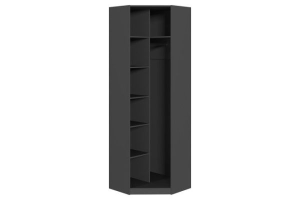 Corner cabinet body Oscar 75.9x236x75.9 cm, anthracite