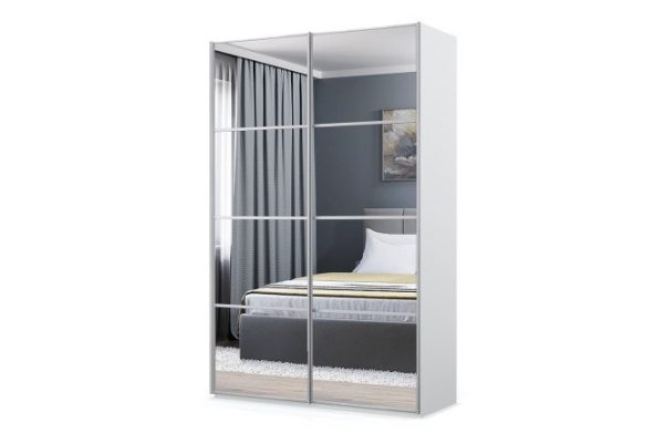 yj5dpxz53m8o21clafj6i9ozxhgsptu1.jpg Sliding wardrobe Oscar Ultra 150x236x58 cm, white, facade - mirror