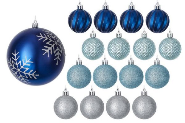 Set of Christmas balls Hall HTP240313-07 17 pcs.
