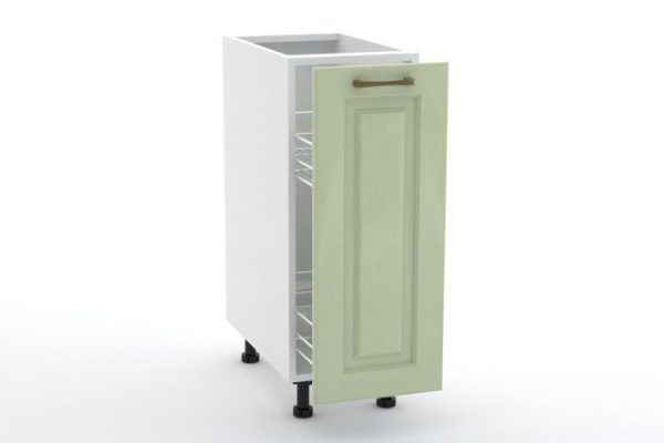Front for Bella floor cabinet with pull-out basket 29.6x71.6 cm, pistachio color