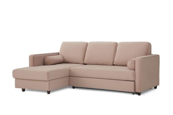 Corner sofa bed DREAMART Sheffield with left corner