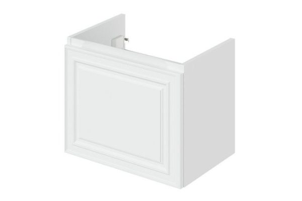 Wall-mounted sink cabinet Verona 2.0 49.1 cm, frame color matte white, facade matt white