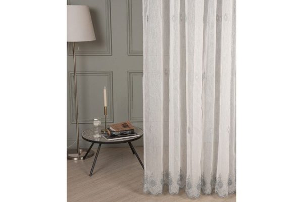 Tulle Grace 300x260 cm, 1 piece, white, gray