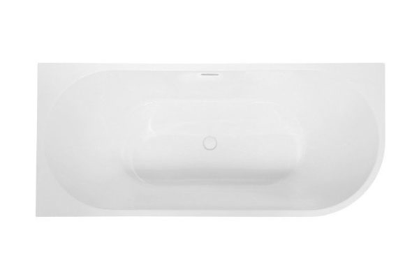 Wall-mounted bathtub AB9315 L left corner 170x75 cm