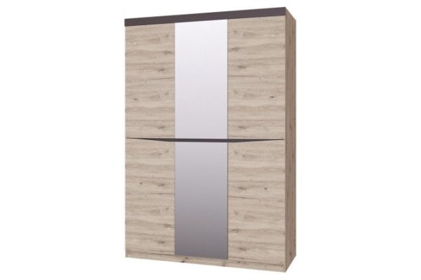 Wardrobe with mirror Tiana 150x218x55 cm
