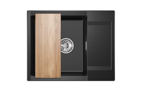 Inset sink GRANULA Estetica 6202 with drainer 62x50x22 cm