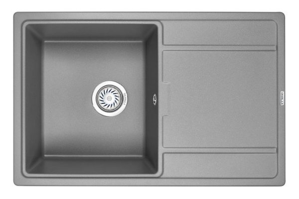 Inset sink with drainer GRANULA 7804 78x50x20 cm