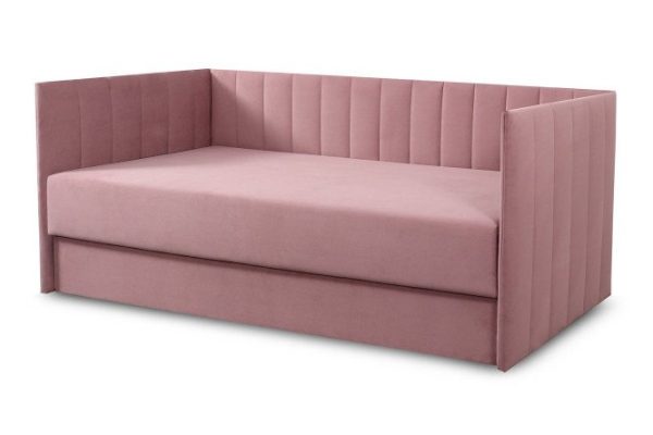 Sofa bed with lifting mechanism Vienna 84x189 cm color pink
