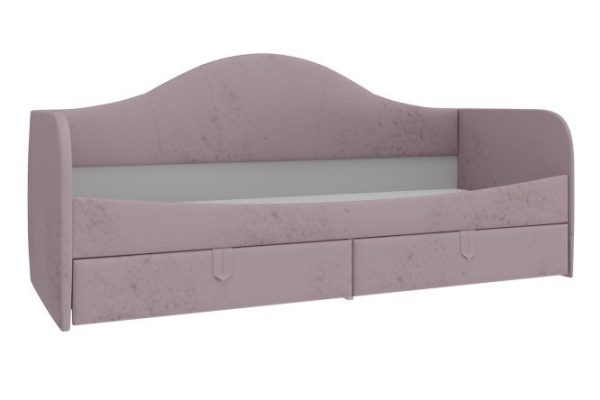 Fox bed 200x90 cm color white, pink
