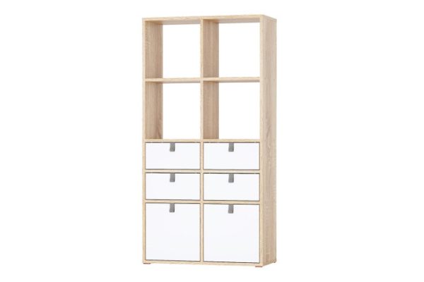 Bricks rack 8 sections with drawers and doors