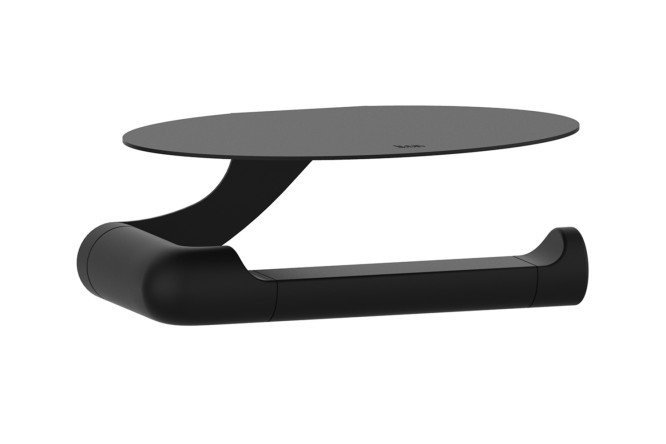 Paper holder IDDIS Noa with oval shelf Stainless steel, screw fastening