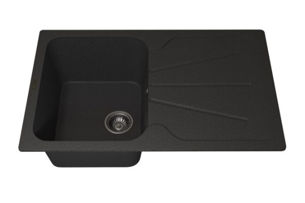 Kitchen sink with wing Quartz UPD-04 3910202115 78x51x21.7 cm