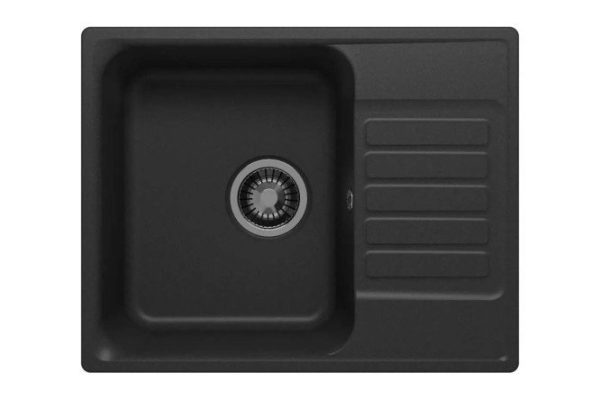 Kitchen sink UPD-202 with drainer 60x48x20 cm