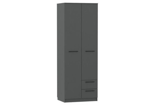 Wardrobe Watercolor with drawers 80.2x225.6x57.4 cm