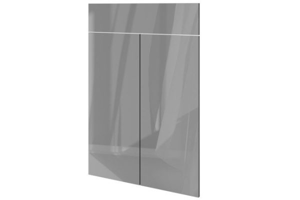 Set of facades Oscar Amika 3 pcs., dusty gray gloss 74.6x106.2x1.6 cm
