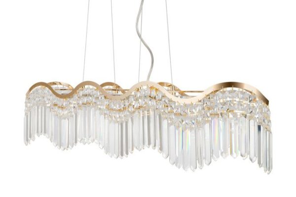 Hanging lamp MAYTONI Diamant Crystal Gracia 20 sq.m., 92x19x92 cm, E14