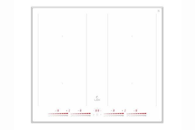 Induction hob LEX EVI 641С WH 60 cm