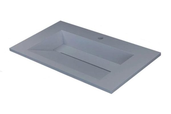 Semi-built-in washbasin Next 290000019 Semi-built-in, 80x13x45 cm