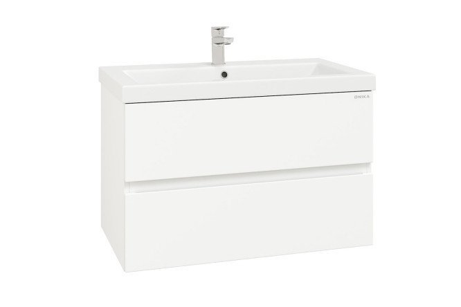 Hanging cabinet ONIKA Evada 108058 78 cm, frame color white, facade white