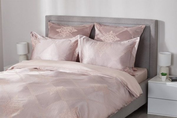 Bed linen set ESTUDI BLANCO Tobaldo Satin jacquard 175x215 cm, 2 bedrooms