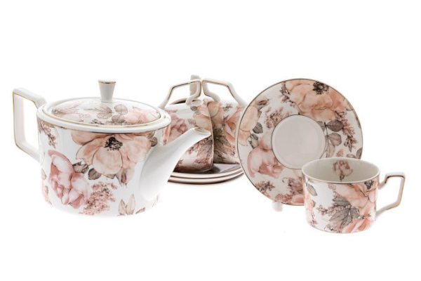Tea set Julie 4 persons, 9 pcs., Porcelain