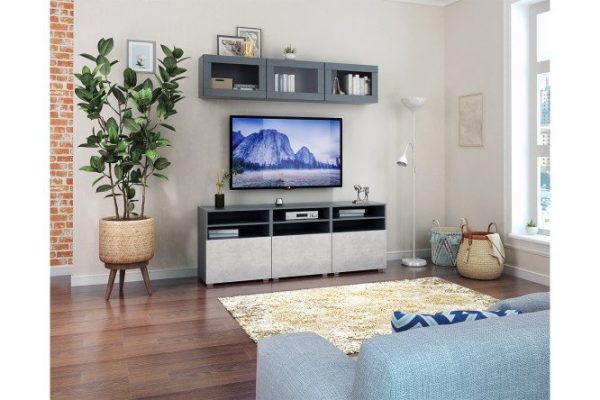 z9iq6sfh19qyswis2oe7xqvocrgc4q2s.jpg Living room Oscar Amika with TV stand and wardrobe with push-to-open doors