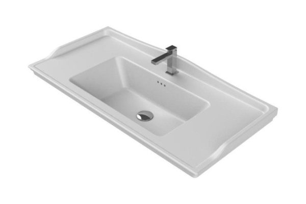 Washbasin Kapadokya 100 036500-u-01 Wall-hung, 100x20x48 cm
