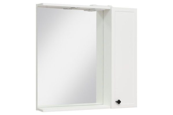 Mirror wall cabinet RUNO Rimini 00-00001257 Wall hung, 75x75x14.8 cm, Right
