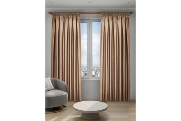 Ribbon curtain Decofest Trinity 200x280 cm, 1 piece, brown