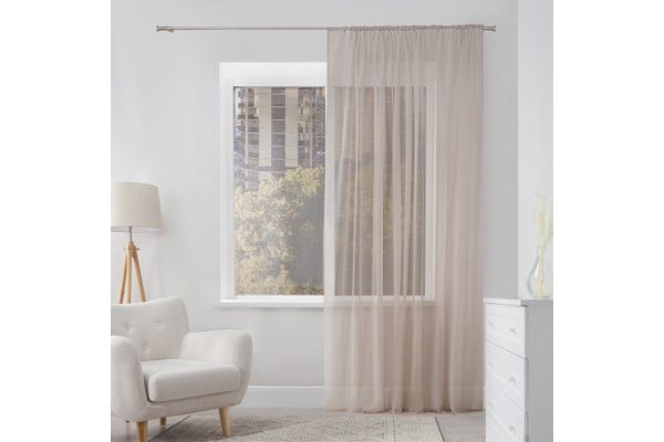 Tulle MICASA Melody 300x280 cm, 1 piece, coffee color