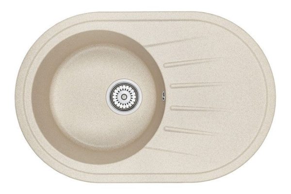 Inset sink with drainer GRANULA Standart 7601 76x50x20 cm